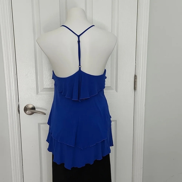 Moon Katz Royal Blue Layered Open Back Top - Picture 9 of 13